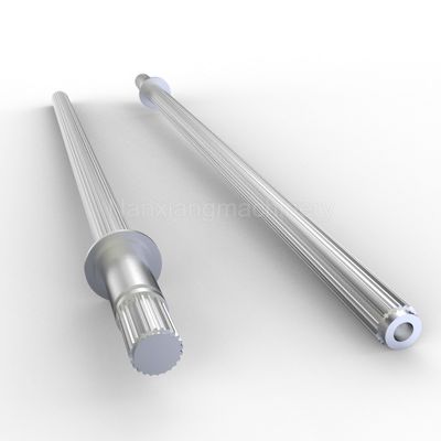 購入 耐久性高いトルク 脊柱軸 ツインスクリューエクストルーダー軸 巻き込みスライン 複合 online manufacture