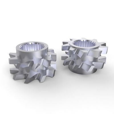 ツインスクリューエクストルーダー 正確な歯付き混合要素 耐久性 前向き ±0.01mm 正確性
