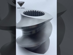 バキューム硬化双螺旋エクストルーダー要素 耐磨性 HRC 58-62 生物分解性材料